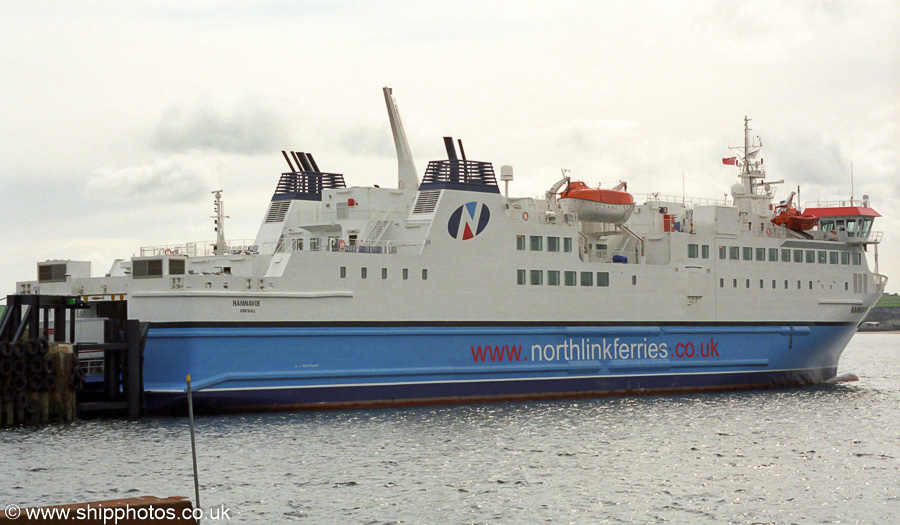 Photograph of the vessel  Hamnavoe pictured at Scrabster on 10th May 2003