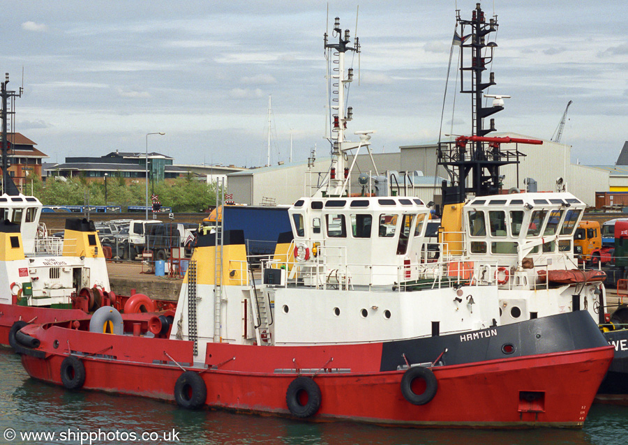 Photograph of the vessel  Hamtun pictured in Ocean Dock, Southampton on 20th April 2002