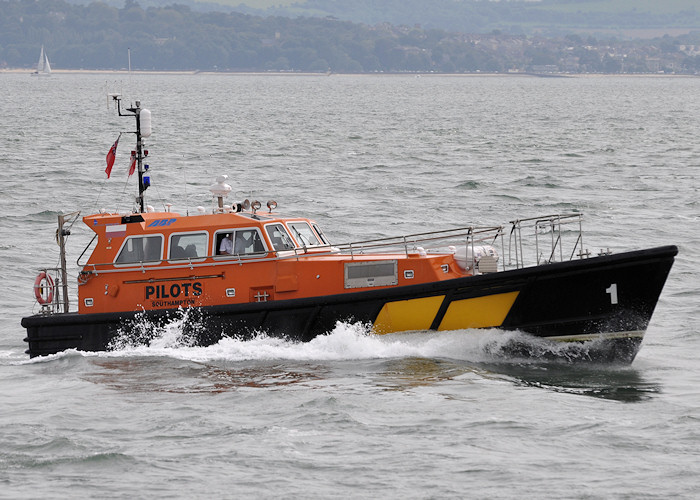 Photograph of the vessel pv Hamwic pictured entering Portsmouth Harbour on 21st July 2012