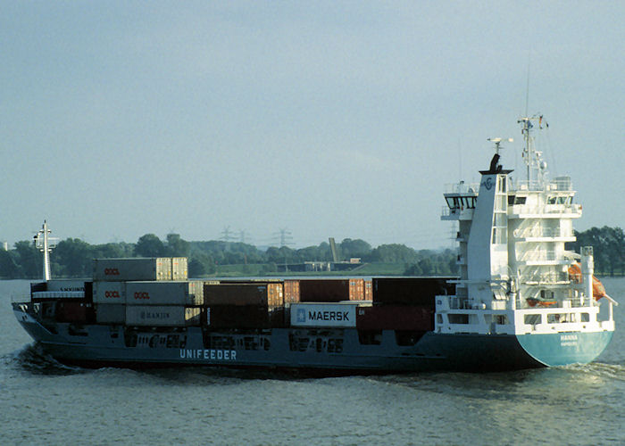 Photograph of the vessel  Hanna pictured on the River Elbe on 9th June 1997