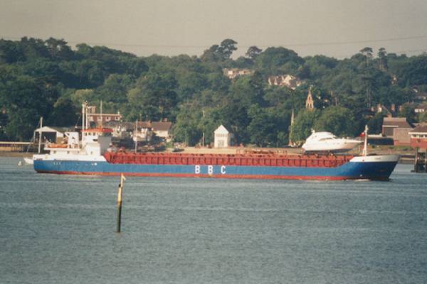 Photograph of the vessel  Hanse pictured arriving in Southampton on 1st June 1999