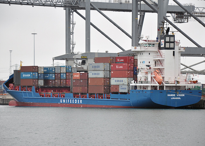 Photograph of the vessel  Hanse Vision pictured in Amazonehaven, Europoort on 26th June 2011