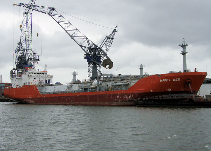 Photograph of the vessel  Happy Bee pictured in Wiltonhaven, Rotterdam on 20th June 2010