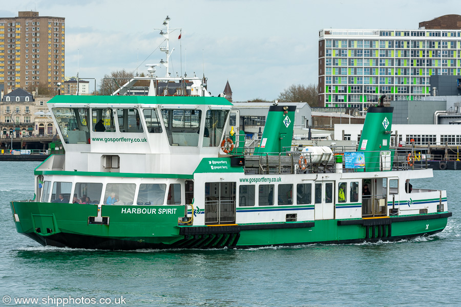 Photograph of the vessel  Harbour Spirit pictured in Portsmouth Harbour on 18th April 2024