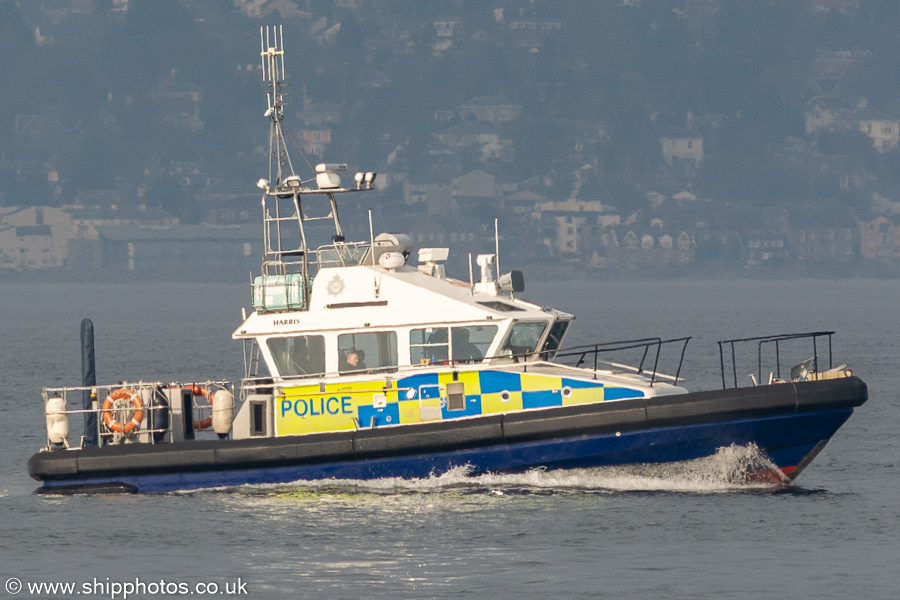Photograph of the vessel  Harris pictured passing Greenock on 24th March 2022