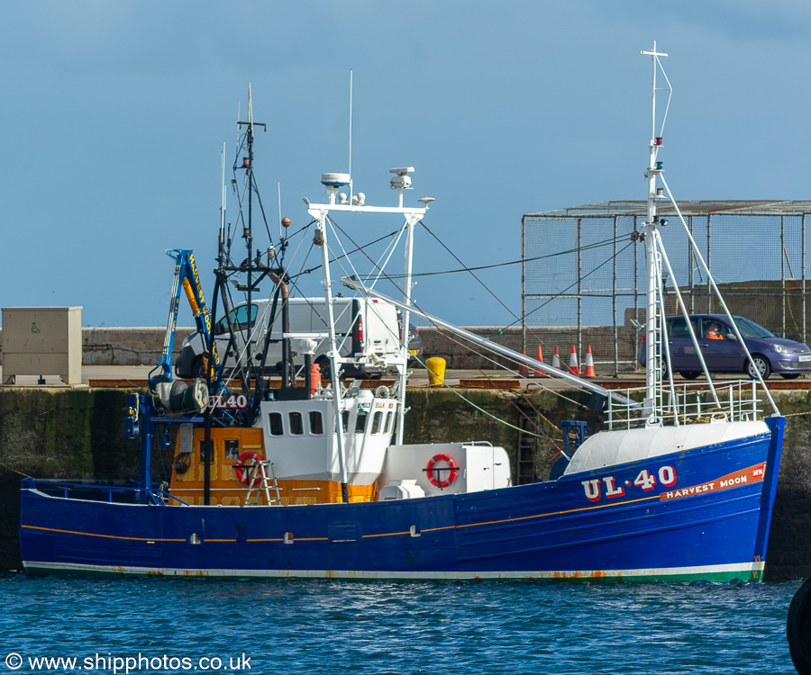 Photograph of the vessel fv Harvest Moon pictured at Fraserburgh on 12th September 2024