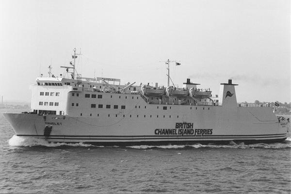 Photograph of the vessel  Havelet pictured approaching Southampton on 16th May 1992