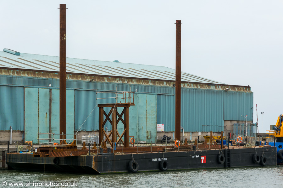 Photograph of the vessel  Haven Seafield pictured in Langton Dock, Liverpool on 3rd August 2019