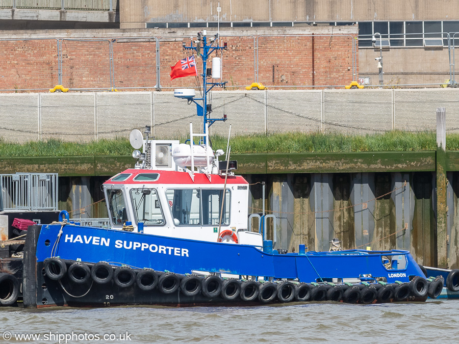 Photograph of the vessel  Haven Supporter pictured at Silvertown on 20th July 2025