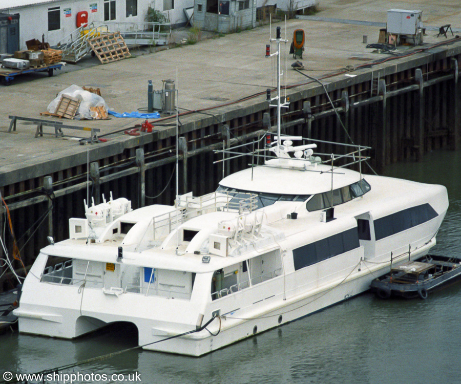 Photograph of the vessel  H.C. Katia pictured fitting out at Woolston on 27th September 2003