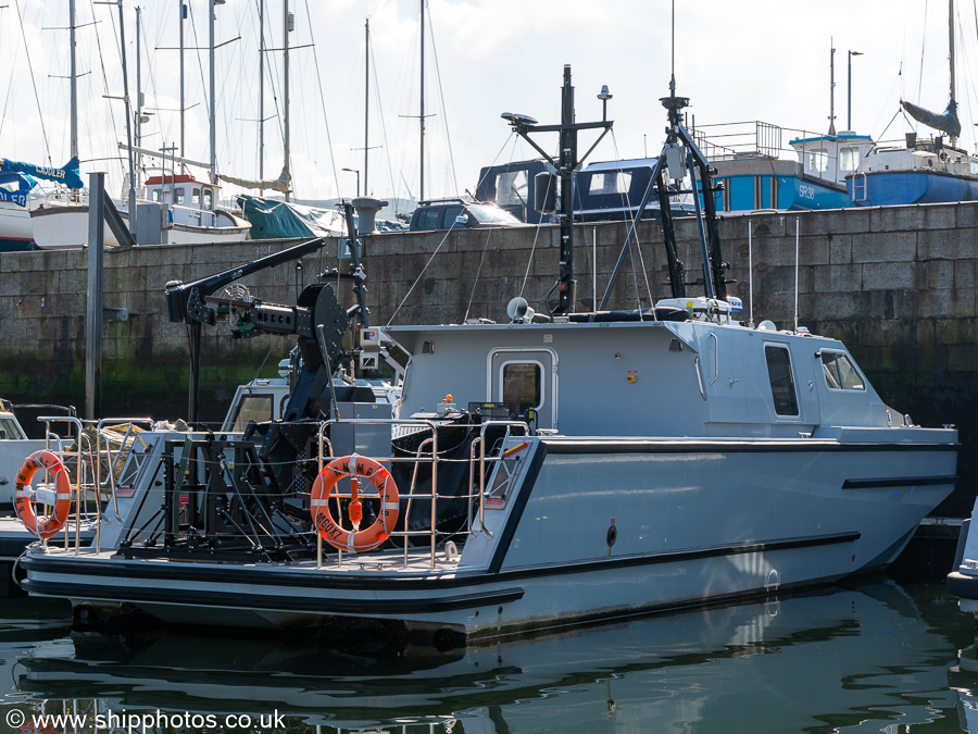 Photograph of the vessel RNMB Hebe pictured in James Watt Dock, Greenock on 26th March 2022