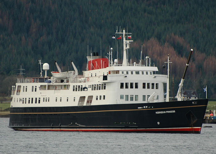 Photograph of the vessel  Hebridean Princess pictured in Holy Loch on 20th November 2010