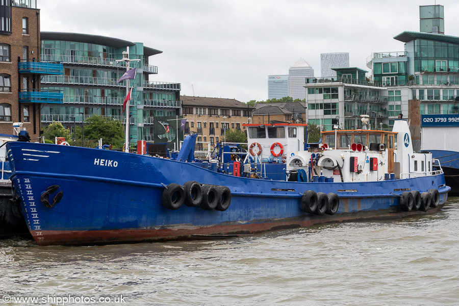 Photograph of the vessel  Heiko pictured at Wapping on 20th July 2025
