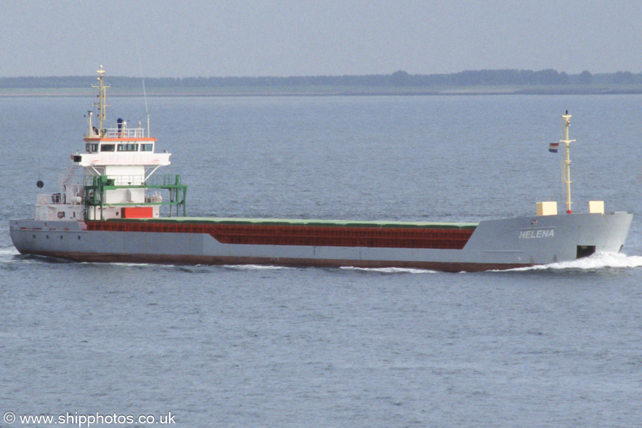 Photograph of the vessel  Helena pictured on the Westerschelde passing Vlissingen on 18th June 2002