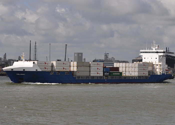 Photograph of the vessel  Helsinki pictured passing Vlaardingen on 25th June 2012