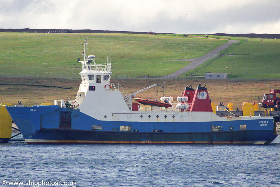 Photograph of the vessel  Hendra pictured at Toft on 11th May 2003