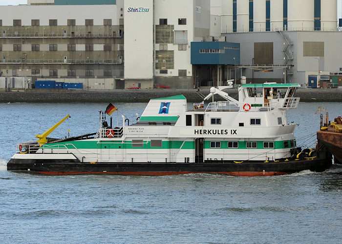 Photograph of the vessel  Herkules IX pictured passing Vlaardingen on 19th June 2010