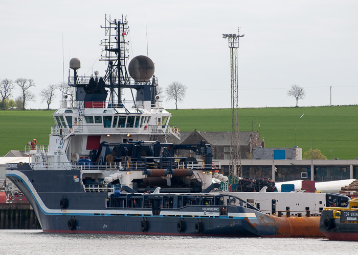Photograph of the vessel  Highland Endurance pictured at Montrose on 3rd May 2014