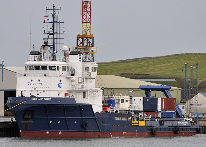 Photograph of the vessel  Highland Spirit pictured at Montrose on 13th September 2012