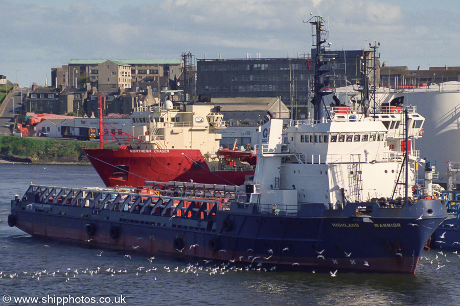 Highland Warrior pictured arriving at Aberdeen on 8th May 2003