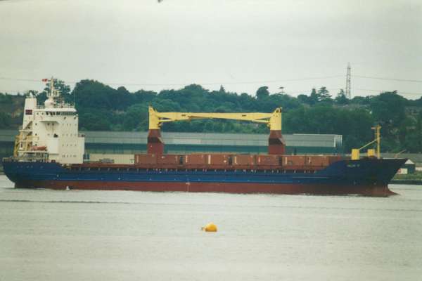 Photograph of the vessel  Hilde K pictured arriving in Southampton on 15th June 2000