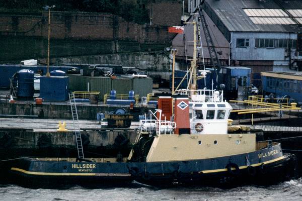 Photograph of the vessel  Hillsider pictured on the River Tyne on 27th October 1998