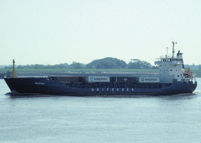 Photograph of the vessel  Holstein pictured on the River Elbe on 5th June 1997
