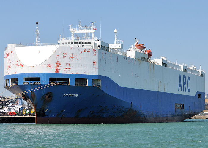 Photograph of the vessel  Honor pictured at Southampton on 8th June 2013