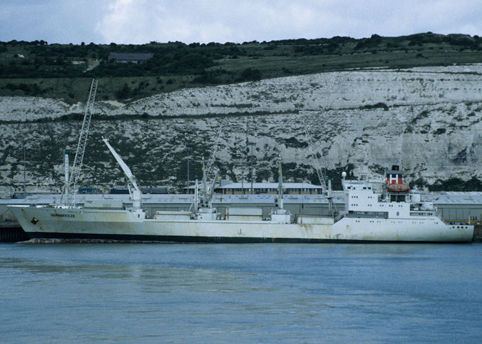 Photograph of the vessel  Hornbreeze pictured at Dover on 18th April 1997