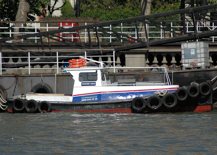Photograph of the vessel  Hound Dog pictured in London on 23rd May 2010