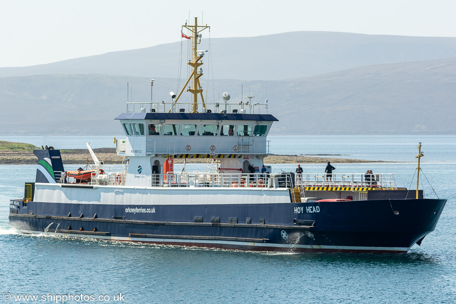 Photograph of the vessel  Hoy Head pictured arriving at Houton on 17th May 2024