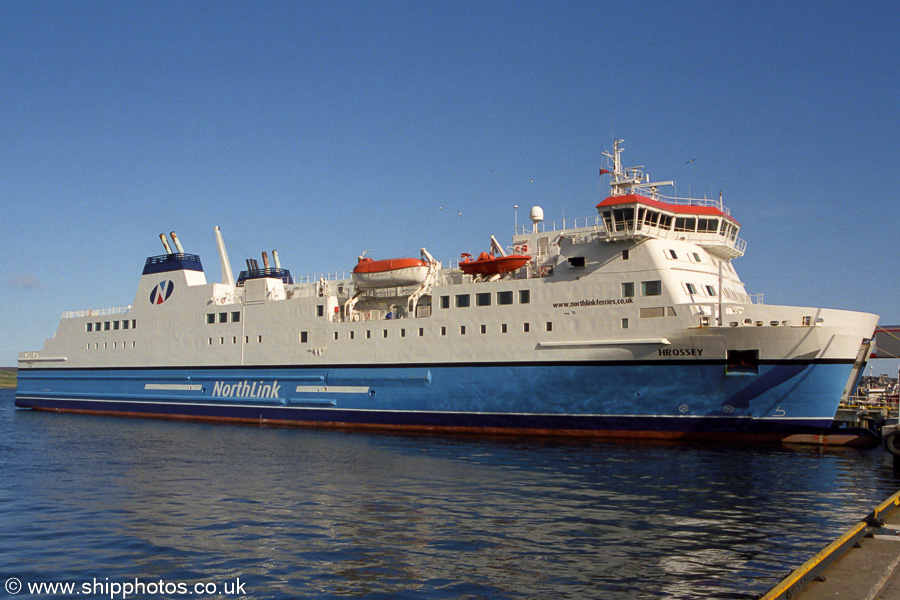 Photograph of the vessel  Hrossey pictured at Lerwick on 11th May 2003