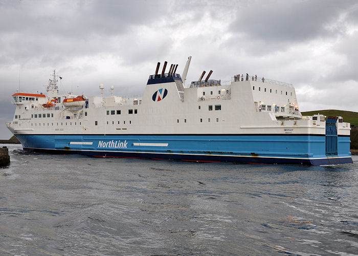 Photograph of the vessel  Hrossey pictured departing Aberdeen on 15th May 2013