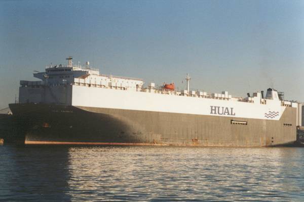  Hual Favorita pictured in Southampton on 22nd January 1999