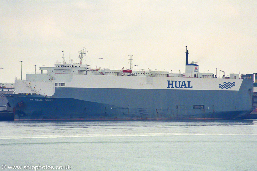 Photograph of the vessel  Hual Trinity pictured at Southampton on 6th July 2002
