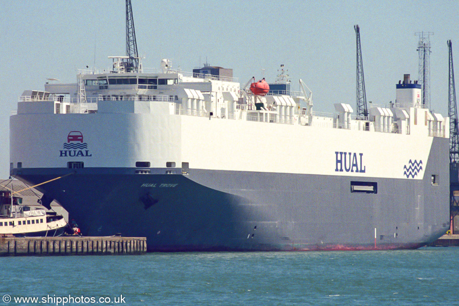Photograph of the vessel  Hual Trove pictured at Southampton on 1st June 2002