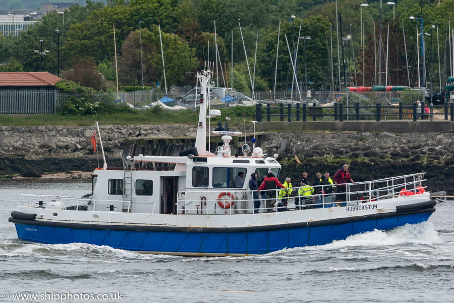 Photograph of the vessel pv Hubberston pictured passing Tynemouth on 9th June 2018
