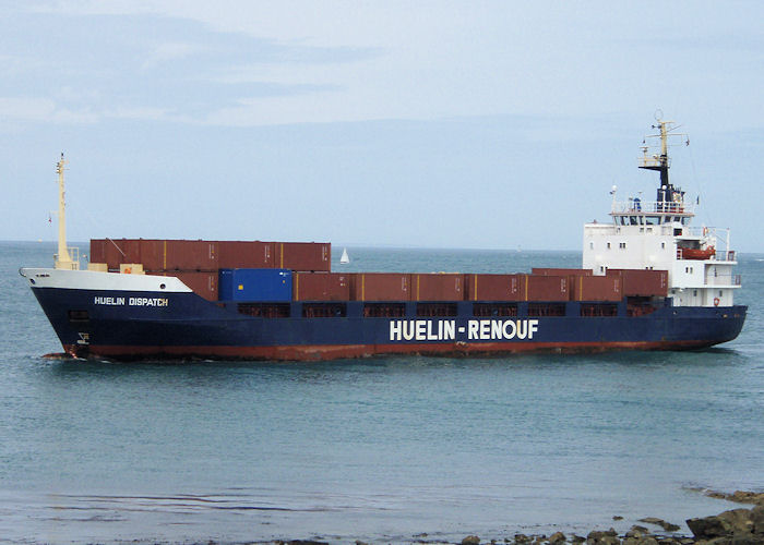 Photograph of the vessel  Huelin Dispatch pictured arriving at St. Peter Port on 18th June 2008