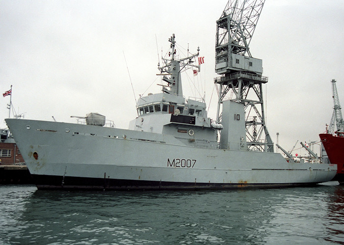 Photograph of the vessel HMS Humber pictured in Portsmouth Naval Base on 2nd June 1988