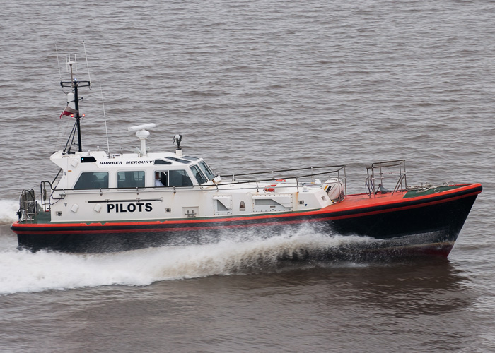 Photograph of the vessel pv Humber Mercury pictured on the River Humber on 20th July 2014