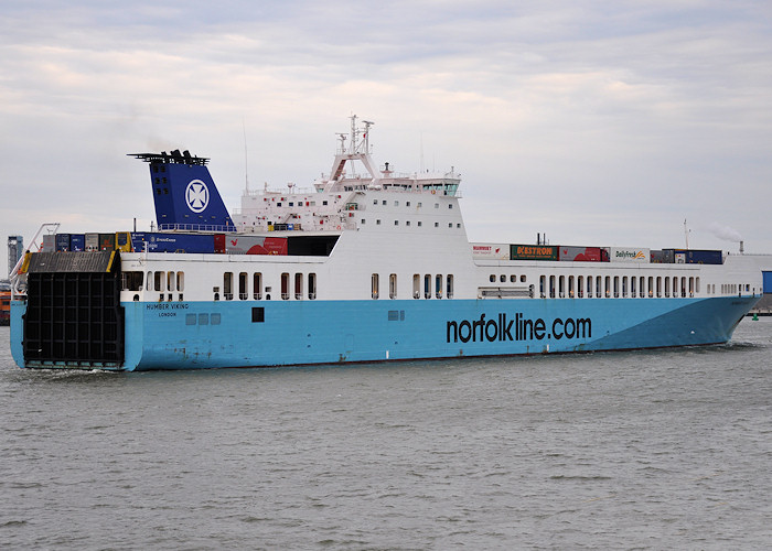 Photograph of the vessel  Humber Viking pictured passing Vlaardingen on 23rd June 2012