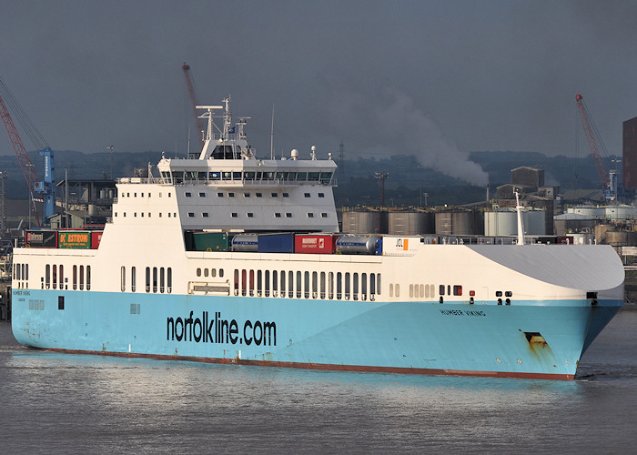 Photograph of the vessel  Humber Viking pictured arriving at Immingham on 27th June 2012