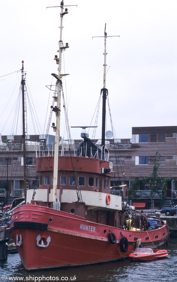 Photograph of the vessel  Hunter pictured in Entrepothaven, Amsterdam on 16th June 2002