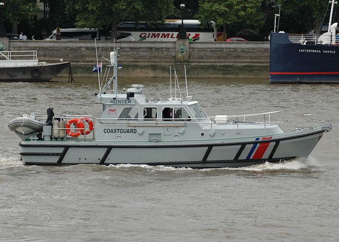 Photograph of the vessel  Hunter pictured in London on 11th June 2009