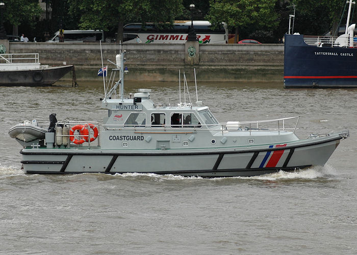 Photograph of the vessel  Hunter pictured in London on 11th June 2009