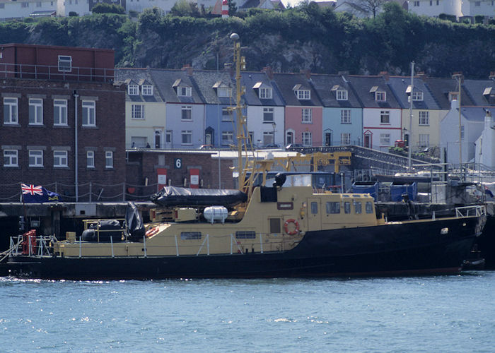 Photograph of the vessel RMAS Hurricane pictured at Plymouth on 6th May 1996