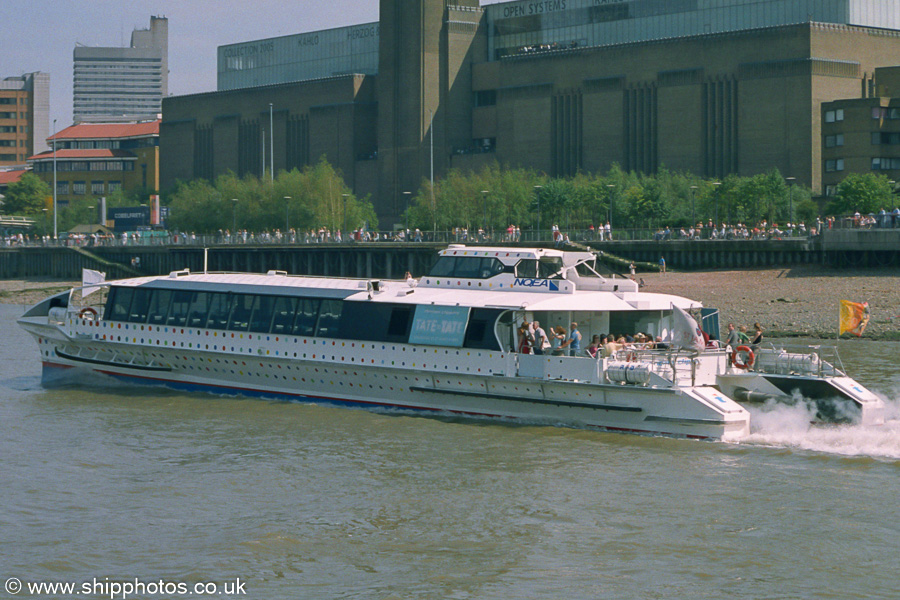 Photograph of the vessel  Hurricane Clipper pictured in London on 16th July 2005