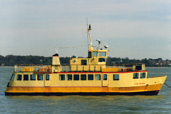 Photograph of the vessel  Hythe Hotspur pictured at Hythe on 8th April 1997