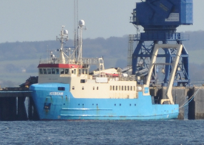 Photograph of the vessel rv Icebeam pictured at Invergordon on 14th April 2012