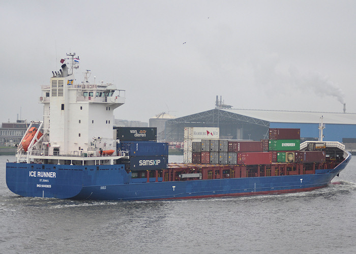 Photograph of the vessel  Ice Runner pictured passing Vlaardingen on 26th June 2011